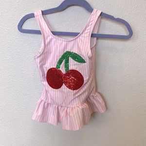 Cat & jack girls bathing suit top. Size 2T.